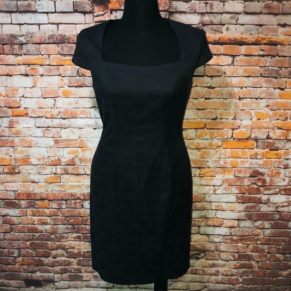 London Times Dresses & Skirts - London Times Tailor Fit Charcoal Textured Dress